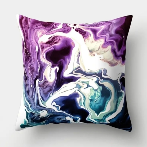 NWT decorative pillow case 17.32x17.32 in zipper enclosure - Picture 1 of 3